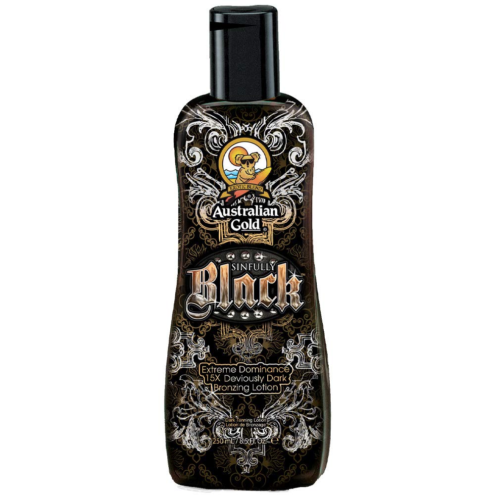 Amazon.com : Australian Gold Sinfully Black 15x Deep Dark Bronzing